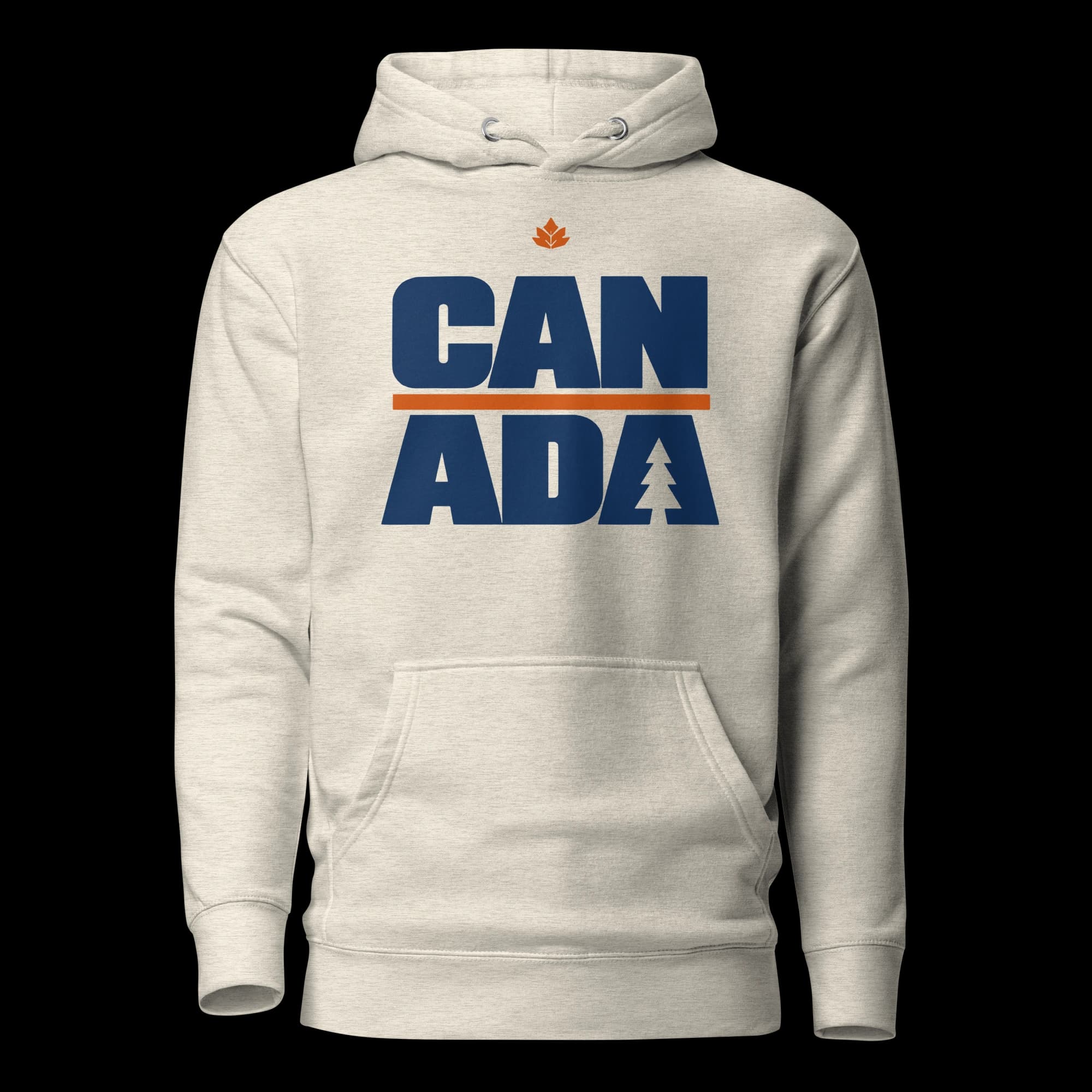 Canada Tree Cutout Hoodie, Oatmeal Heather