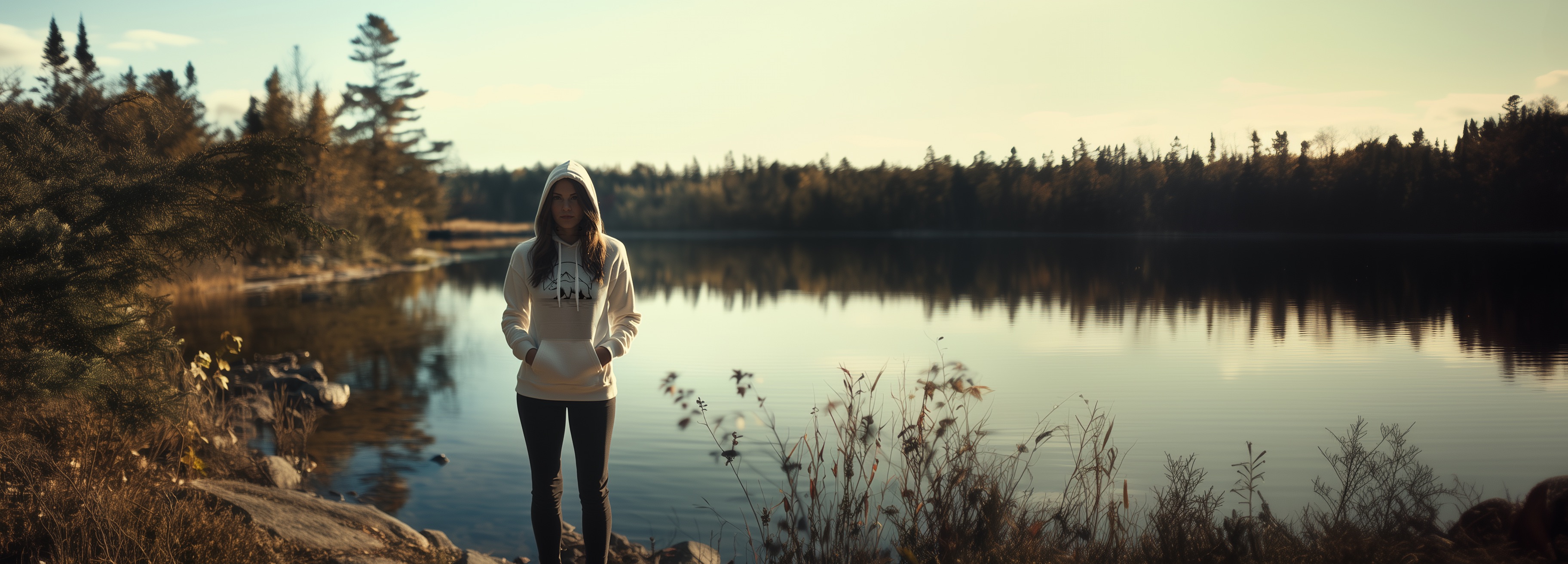 Sweet-e friends layered in hoodies on a misty mountain lookout.
