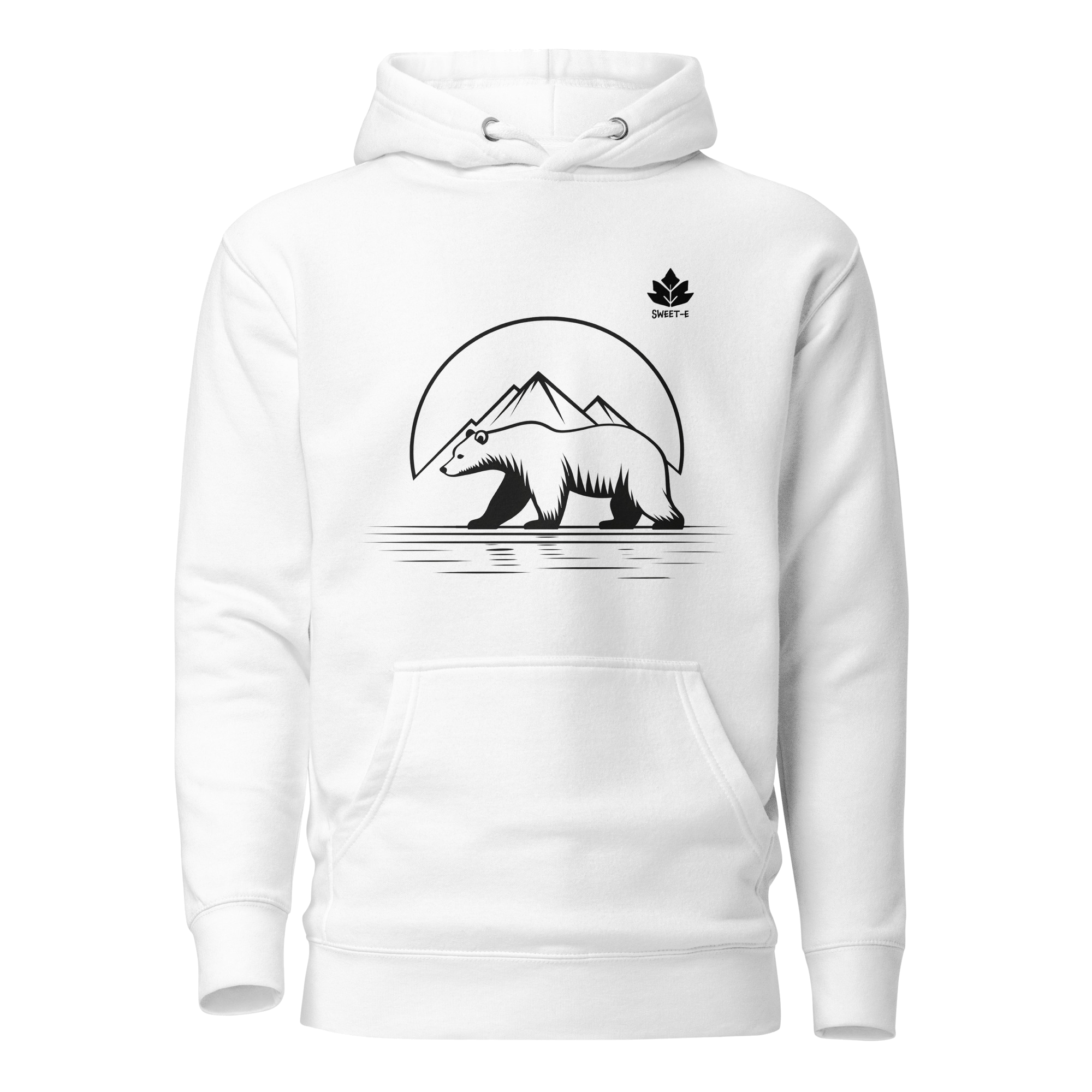 Sweet-e Grizzly Bear Hoodie, Snow White