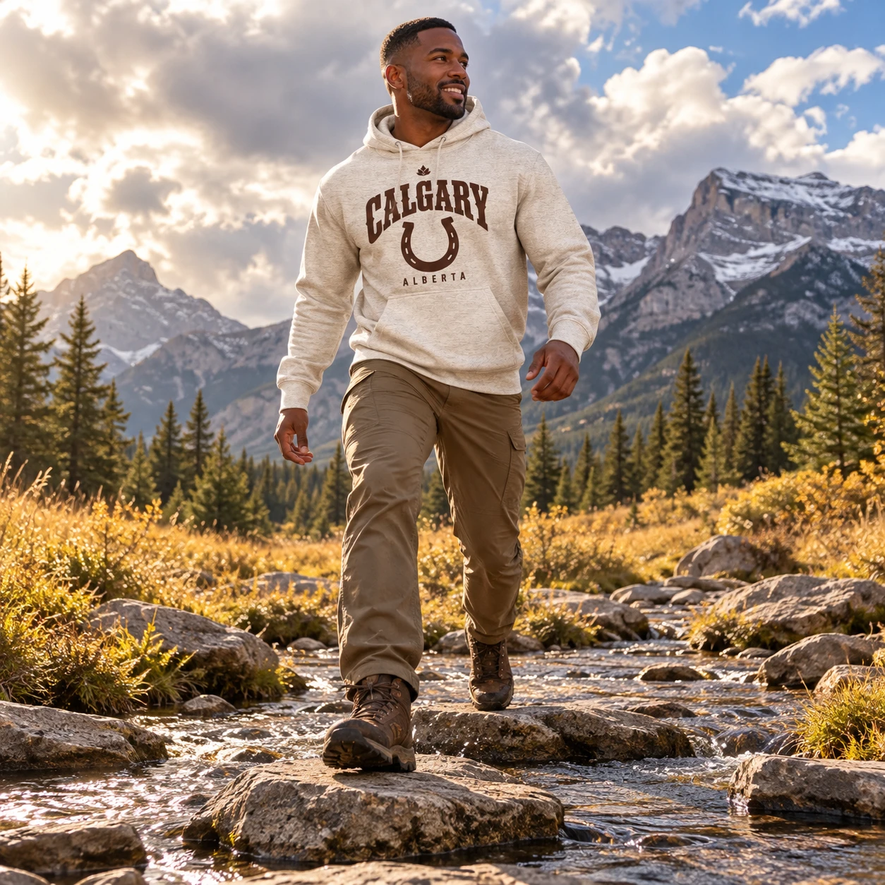 Calgary Western Hoodie, lifestyle styling