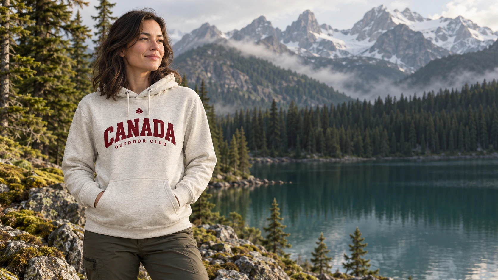 Canada - Outdoor Club Hoodie, lifestyle styling
