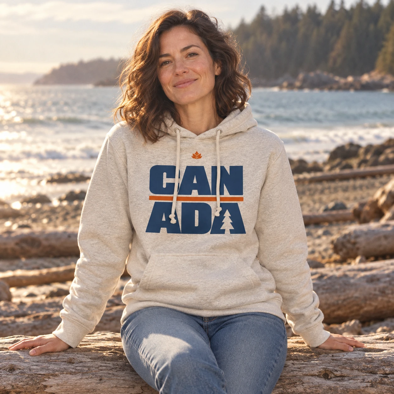 Canada Tree Cutout Hoodie, mise en situation
