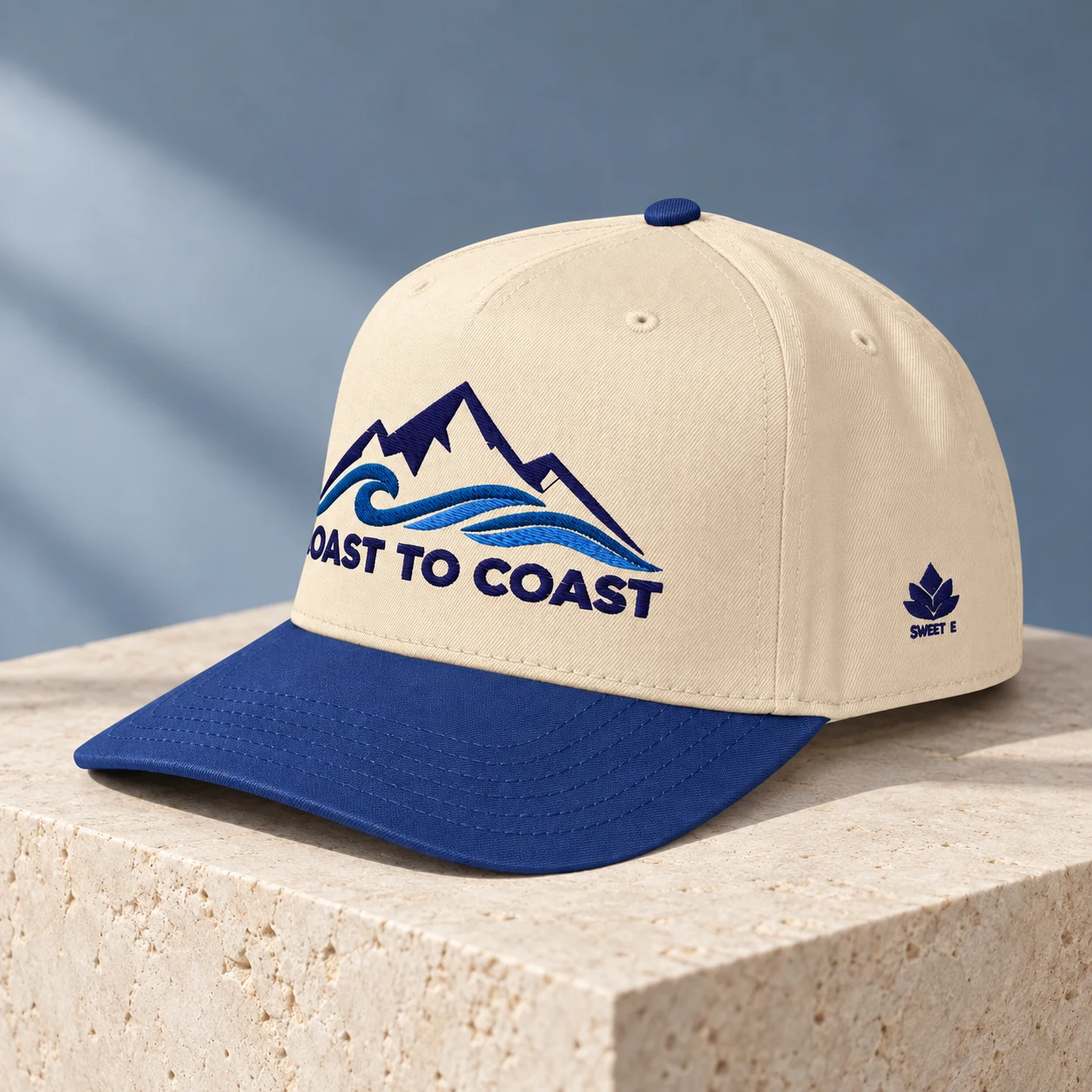 Casquette Coast to Coast, mise en scène studio