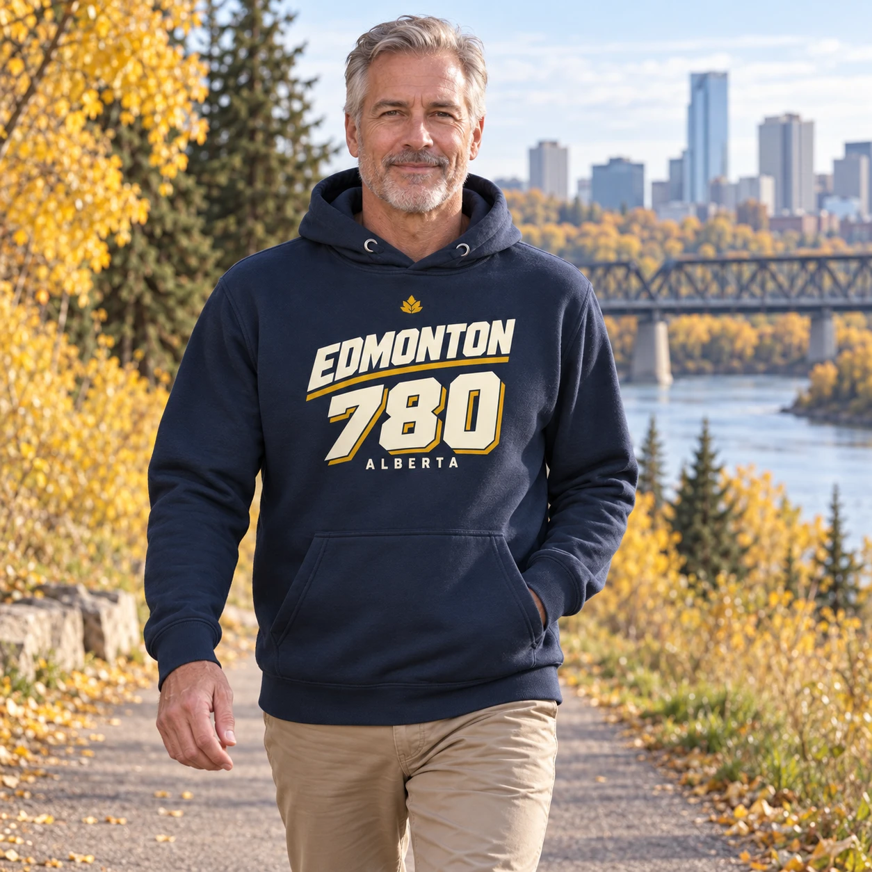 Edmonton 780 Hoodie, lifestyle styling