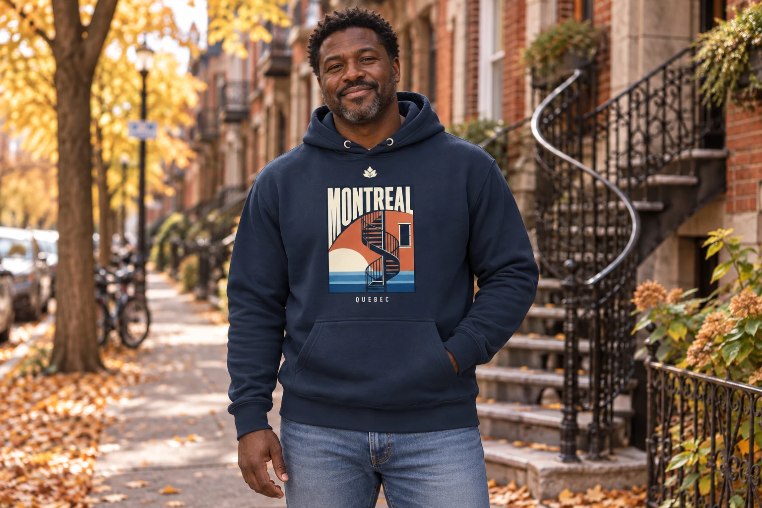Montreal Retro Hoodie, Montreal · Quebec