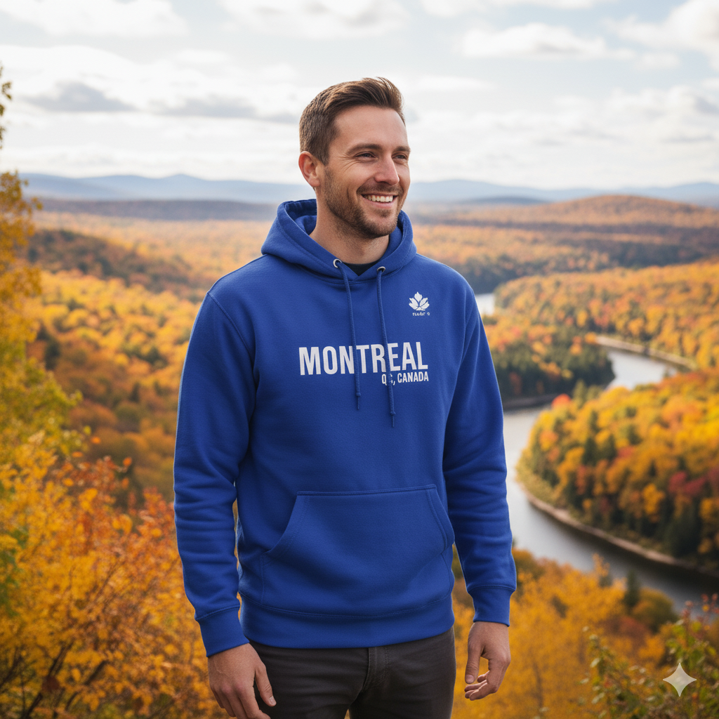Sweet-e hoodie styled in a Montréal alley.