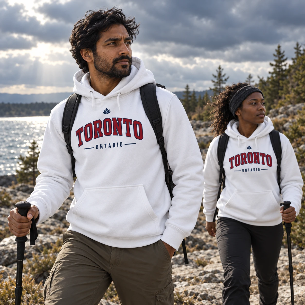 Toronto Collegial Hoodie, lifestyle styling