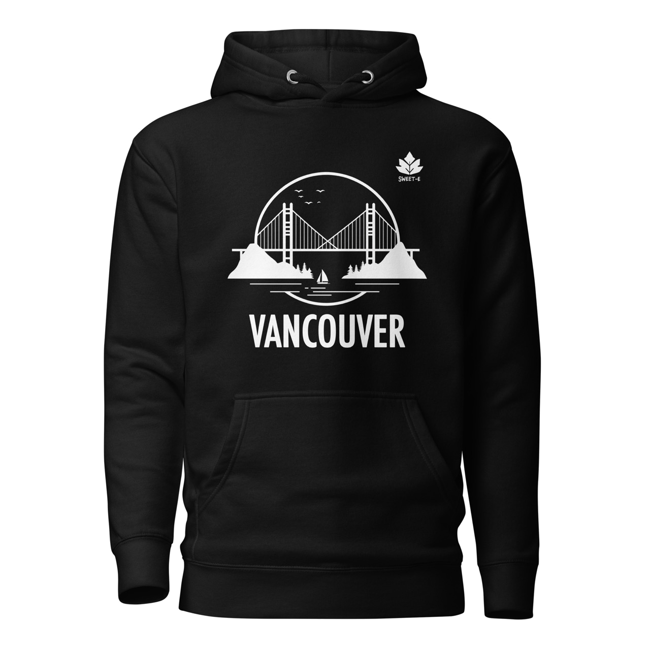 Iconic Vancouver Bridge Hoodie, Black