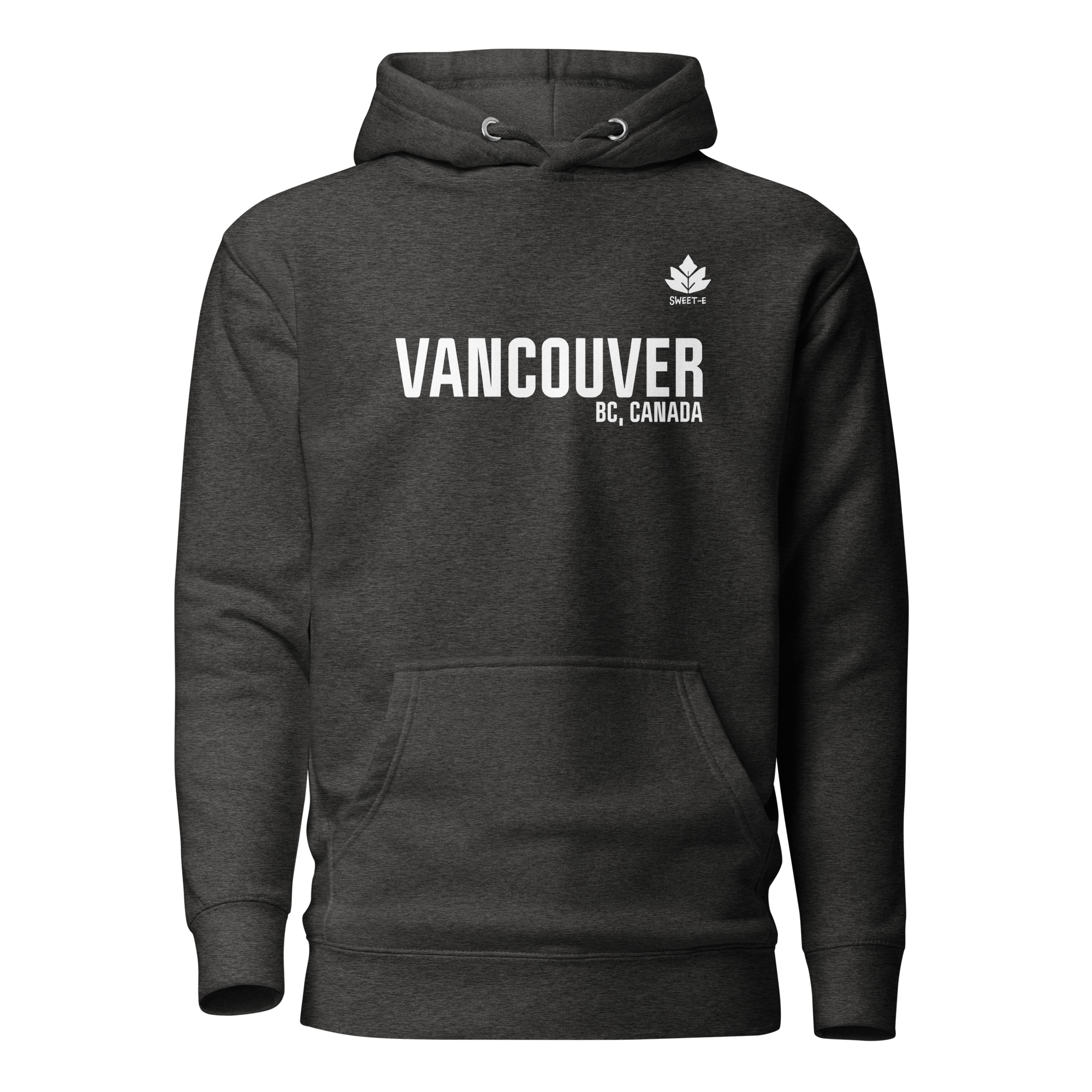Minimalist Vancouver Hoodie, Charcoal Heather