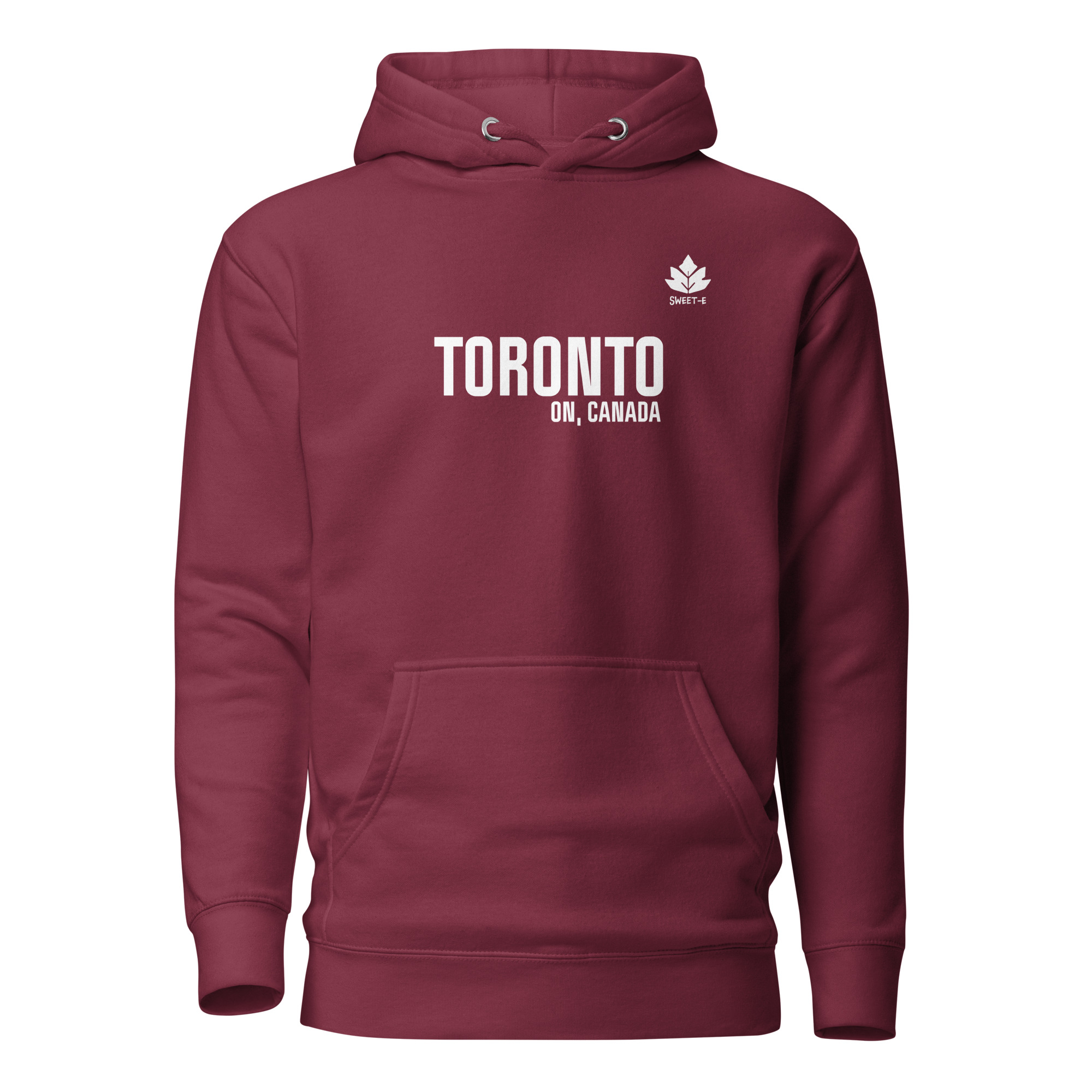 Sweet-e Toronto Minimalist Hoodie - Maroon