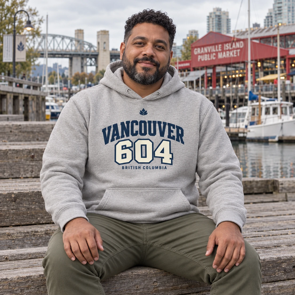 Vancouver 604 Hoodie, mise en situation