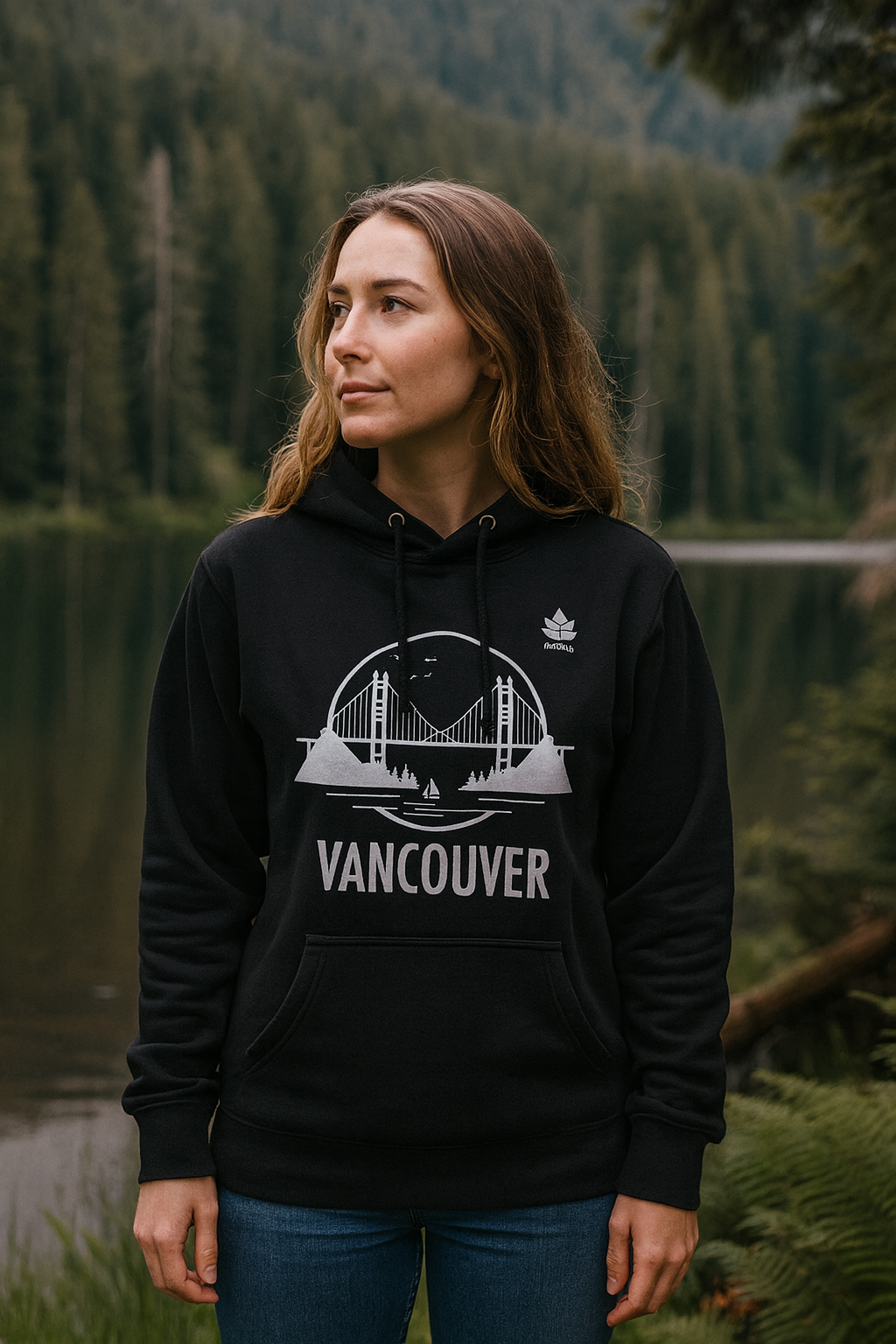 Sweet-e ambassadors hiking with layered hoodies in the Rockies.